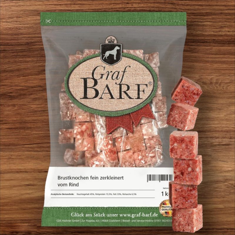 Hovädzie kosti mleté kocky 1kg